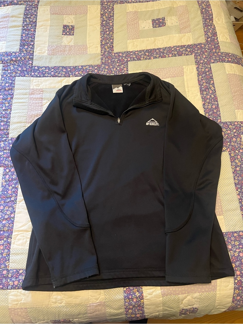 McKinley Men's Black Half-Zip Performance Pullover Jacket